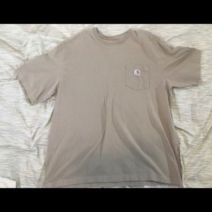Carhartt XL Tan Short Sleeve Original Fit Tee-Shirt.